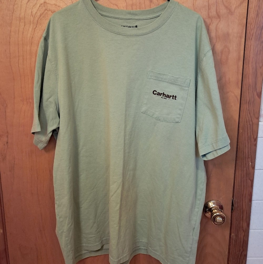 Carhartt Men's Sage Green Short Sleeve Tee